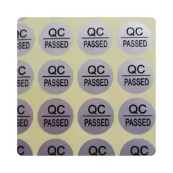 200pcs 16MM DIAMETER QC PASSED Stickers Matte Silver Adhesive Waterproof