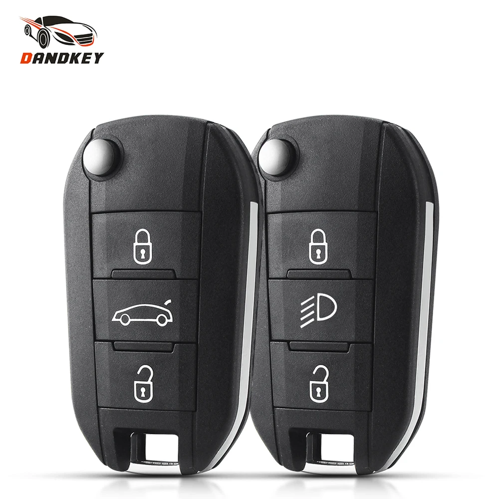 

Dandkey Remote Car Key Case Shell HU83 VA2 For Peugeot 508 208 2008 308 3008 5008 Citroen C3 C4 C4L Elysee 3 BTNS Original Fob