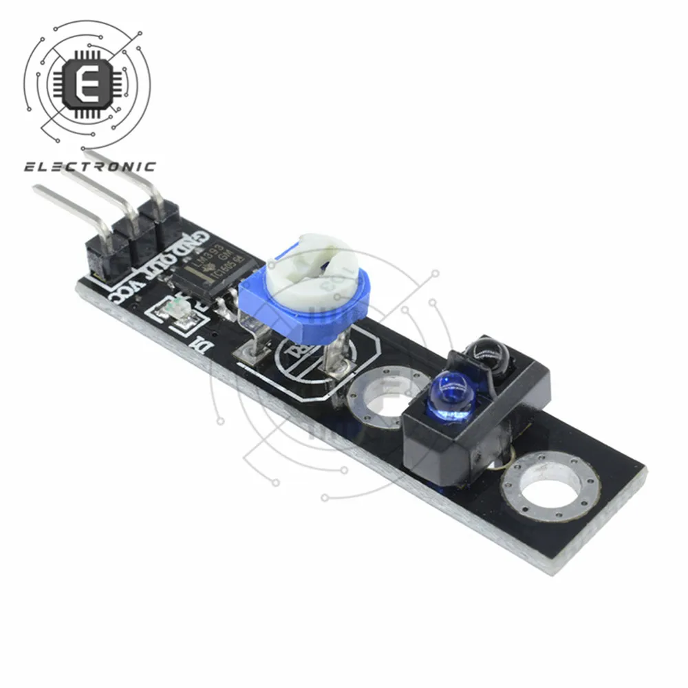 1 pz TCRT5000 modulo di tracciamento 3pin riflettore modulo interruttore a infrarossi sensore riflettente a infrarossi per Arduino