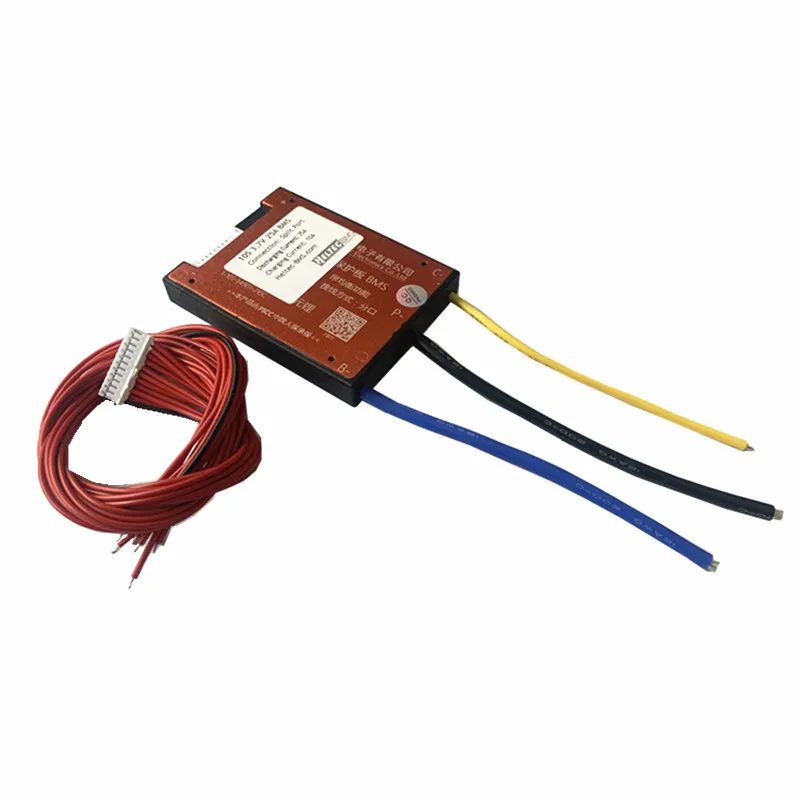 Placa de proteção para bateria de íon-lítio, à prova d'água, bms 10s, 36v, 42v, 25a, bms com função de equilíbrio, 3.7v
