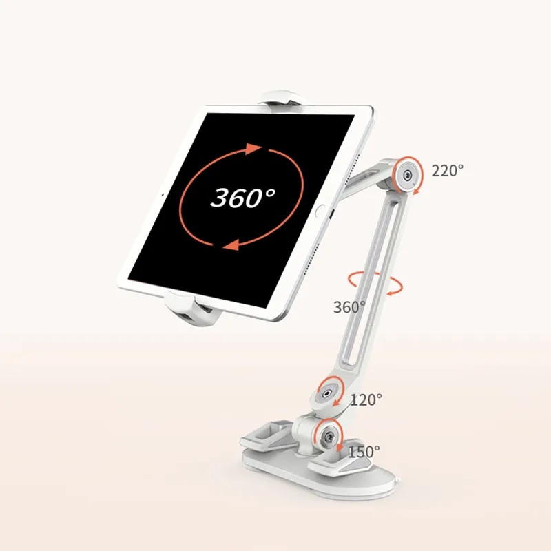 هاتف لوحي حامل حامل مع شفط كأس يناسب 5-12.9 بوصة مصاصة جبل على المطبخ مكتب مكتب الحمام سيارة شاحنة الزجاج الأمامي