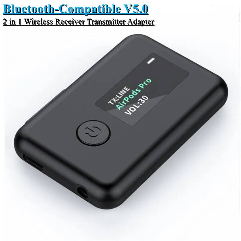 

2in1 Wireless Bluetooth-Compatible Receiver Transmitter Adapter 3.5mm For Car Music Audio Aux A2dp Headphone Reciever Handsfree