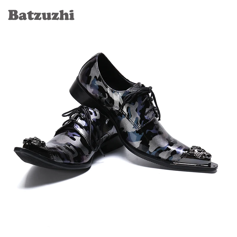 

Batzuzhi Luxury Handmade Formal Genuine Leather Dress Shoes Men Lace-up Men Leather Shoes Business Party Shoes chaussure homm