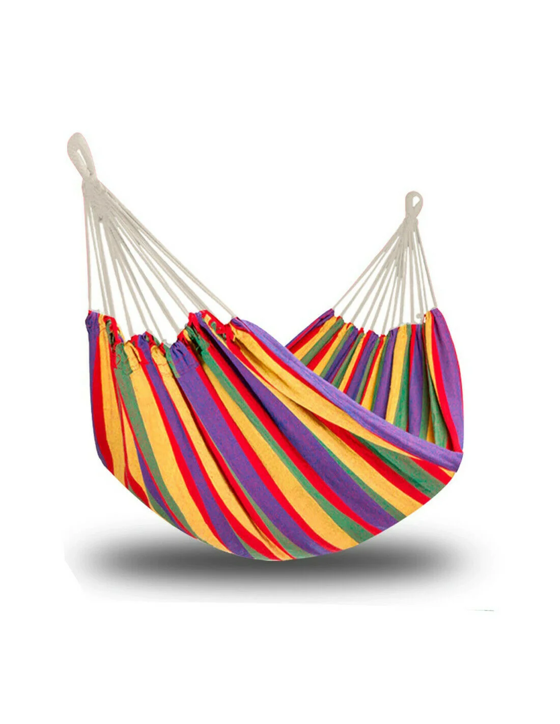 Hamaca Colgante Portátil Multicolor 200x80cm Hamaca para Jardín Camping Hasta 150kg