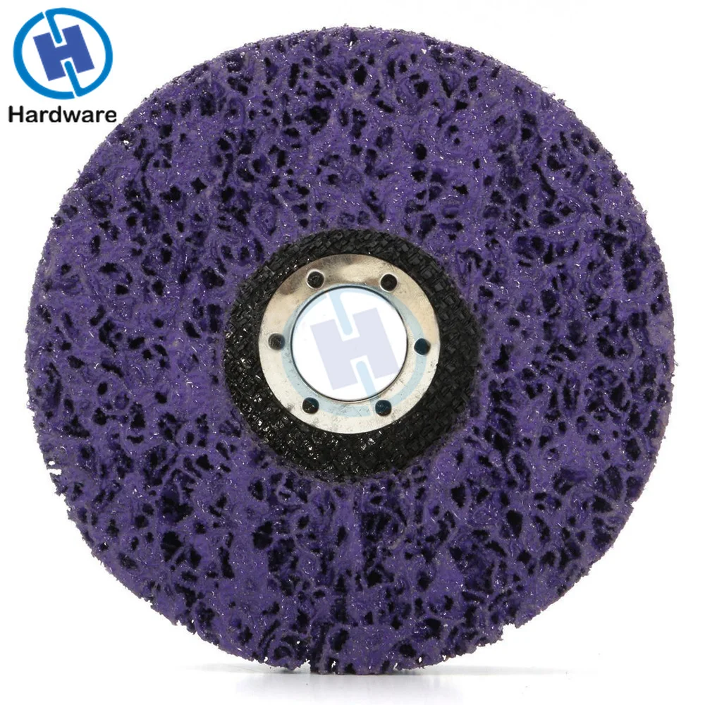 2pcs 125mm Poly Strip Disc Abrasive Wheel Paint Rust Removal Clean For Angle Grinder