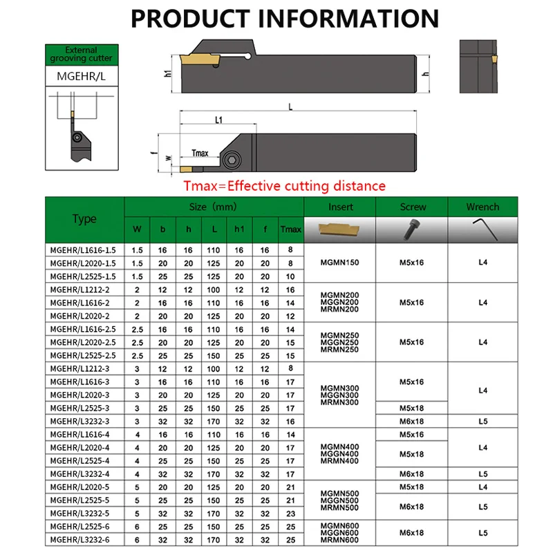 MGEHR3232-2 MGEHR3232-3 MGEHR3232-5 MGEHR3232-6 holder MGEHR grooving MGMN200 MGMN300 CNC Lathe Insert for Turning Tool