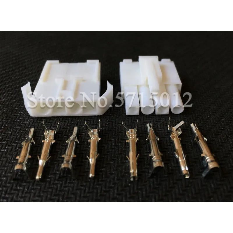 5set 4 Hole Female And Male Small Tamiya Connector Kits Mini Tamiya EL 4.5MM Socket Plug With 4 Pin 4 Way