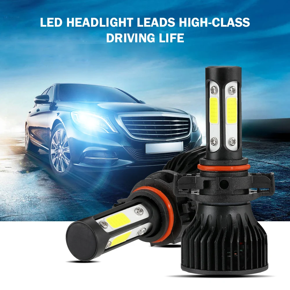 Car Headlight H4 Hi-Lo Beam LED Bulbs 40W 6500K 3000lm H7 H11 9005 9006 9012 LED for Auto Headlamp COB SMD LED Bulb