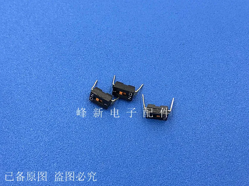 3Pcs Gold-plated miniature flat dial coding switch 1P1 bit in-line flat dial coding switch 2.54 pitch 2 feet