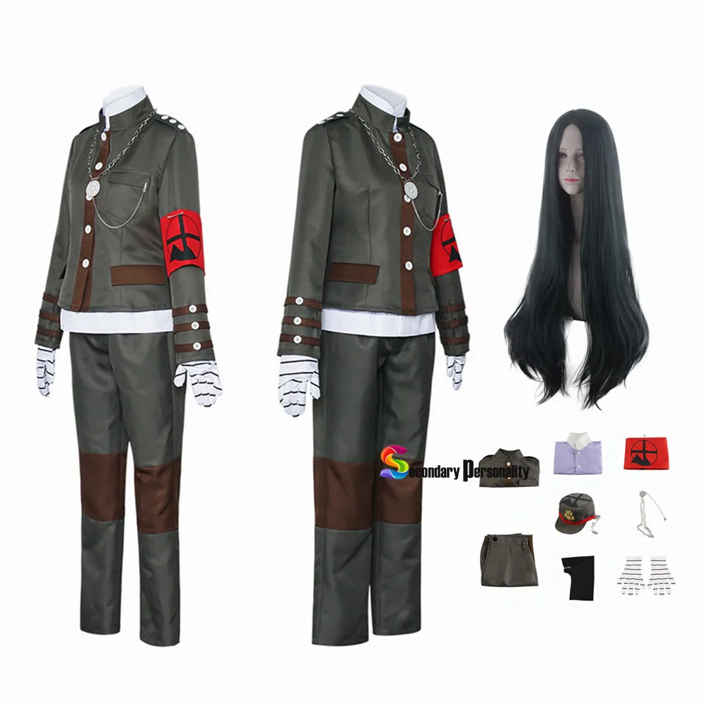 2021 nowych moda Anime Danganronpa Korekiyo Shinguji jednolite najlepsze spodnie pełny zestaw przebranie na karnawał halloween