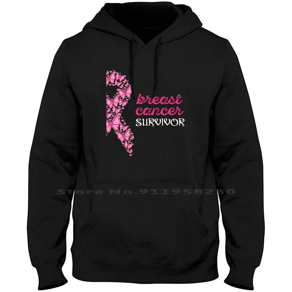 

Breast Cancer Survivor Men WoHoodie Sweater 6XL Big Size Cotton Cancer Survivor Awareness Survivor Fighter Fight East Ast St