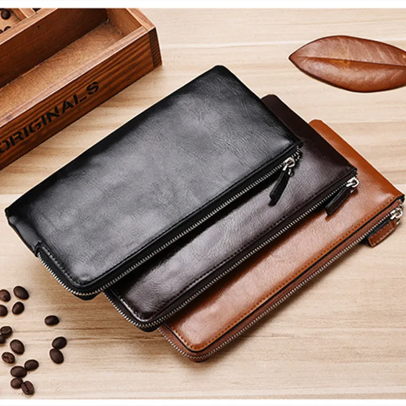 2025 New Fashion Long Wallet Youth Zipper Mobile Phone Bag Slim Wallet Multifunctional Waterproof Anti-theft Business Wallet