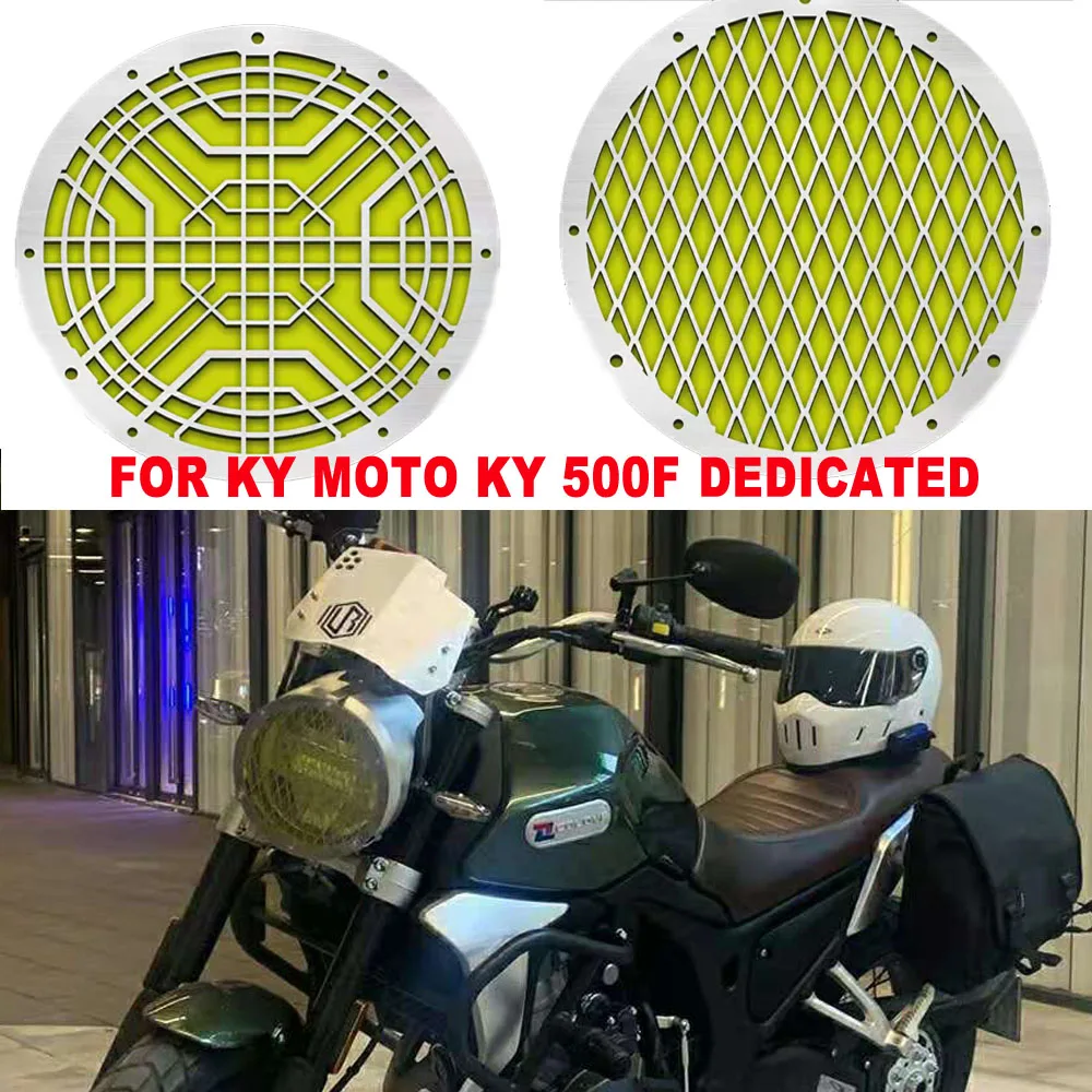 

NEW Motorcycle KY 500F Dedicated Headlight Cover Lampshade Protection Cover Grille Cover For KYMOTO KY 500F 500 F