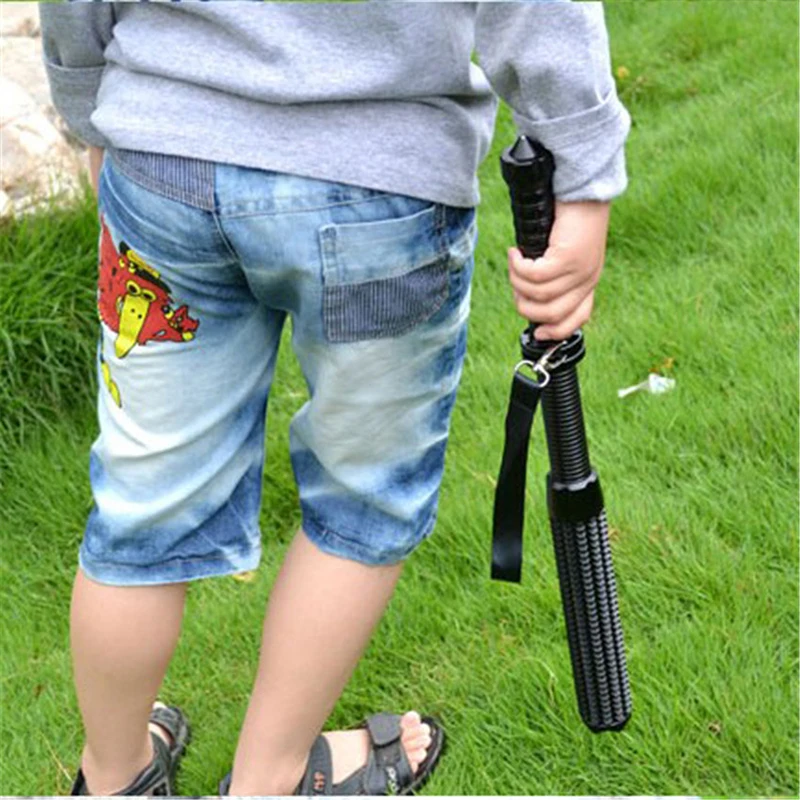 Tactical Baton Flashlight Telescopic Self Defense Torch Powerful Zoomable Q5 Led Lantern Portable Rechargeable Lamp