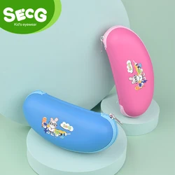 SECG Cute Spectacle Glasses Case Eyeglass Protector Glasses Box Bag Zipper Brand Designer Kids Accessories