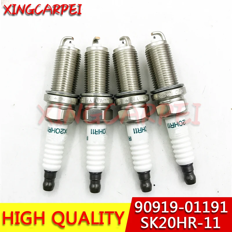 4pcs Iridium Spark Plug For Toyota Lexus FK20HR11/SK20HR11/SK20BGR11/SK20BR11/SC16HR11/SC20HR11/SK20R11 Auto part