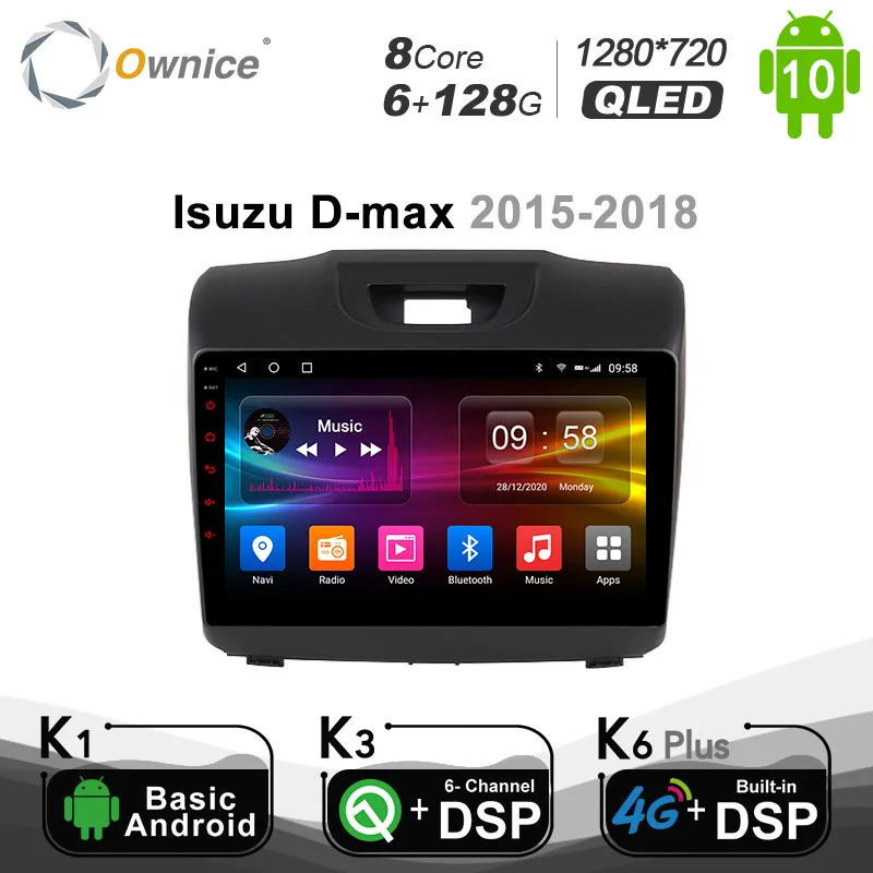 Ownice Car DVD Player GPS for Chevrolet Trailblazer Colorado S10 Isuzu D-max MU-XAndroid 10.0 DSP Optical 4G LTE BT 5.0 6G+128G