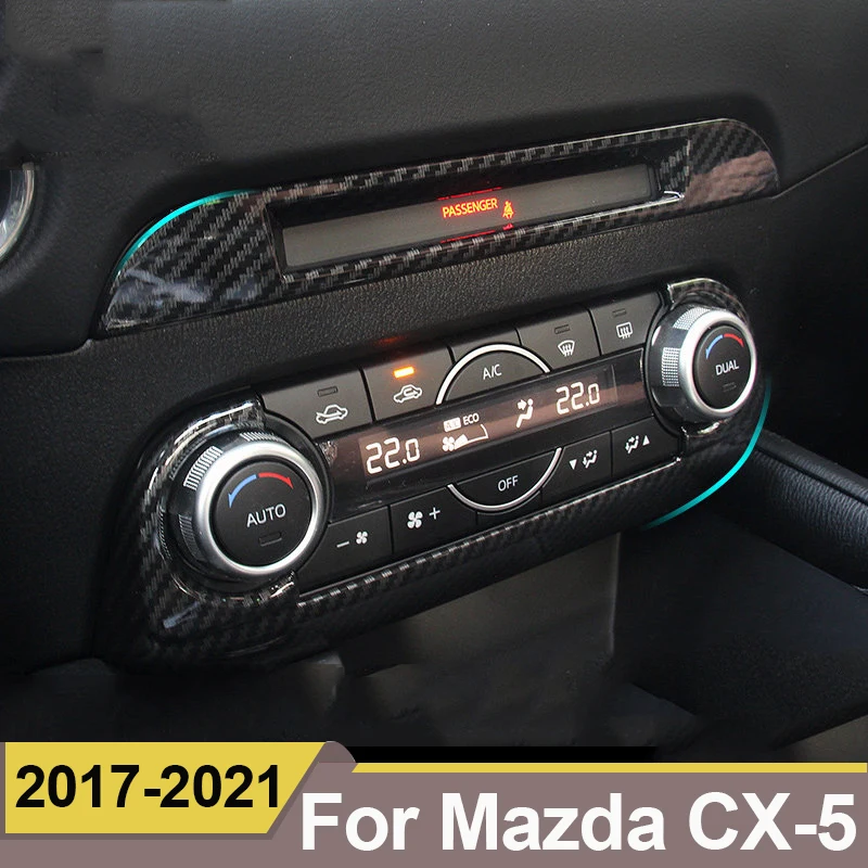 For Mazda CX-5 CX5 2017 2018 2019 2020 2021 accessories Car Middle CD Console Dashboard Trim Sticker Frame Cover interior