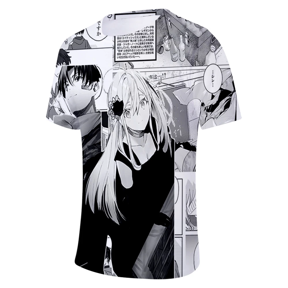 2021 New Loose Anime 86- Eighty Six 3D Print T-Shirt Men/Women Short Sleeve Fashion casual T Shirt Clothes