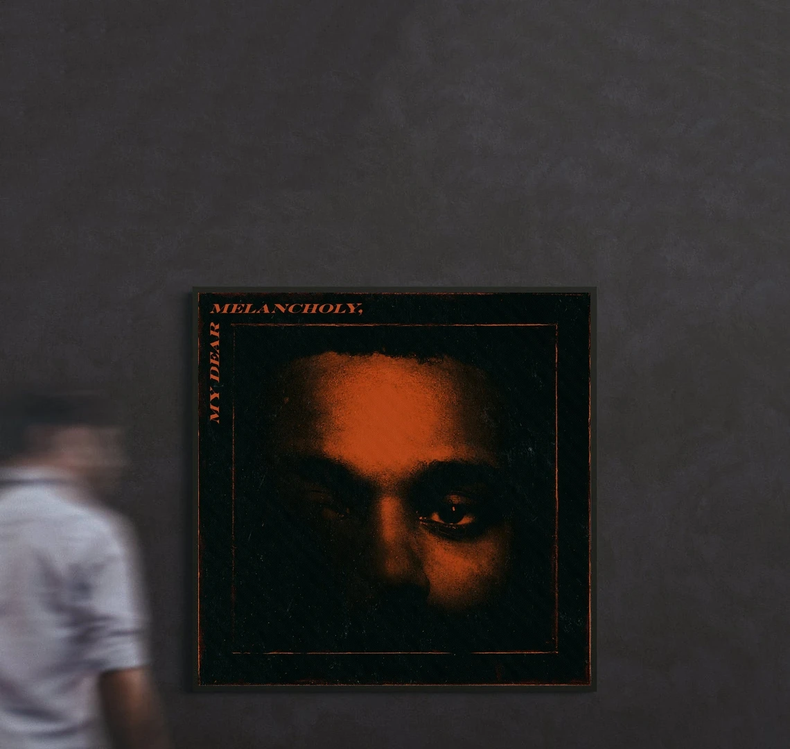 The Weeknd -  My Dear Melancholy Music Album Cover Canvas Poster Home Wall Painting Decoration (No Frame)