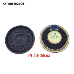 Minialtavoz ultradelgado, altavoz de 4 ohmios, 2 vatios, 2 W, 4R, diámetro de 36MM, 3,6 CM, grosor de 5MM, 2 unidades por lote