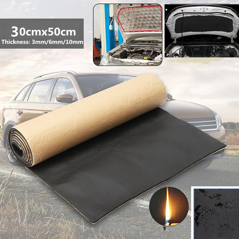 9PCS Car Noise Sound Deadener Auto Sound Proof Deadening  Truck Anti-noise Sound Insulation Cotton Heat Cell Foam Mat Waterproof