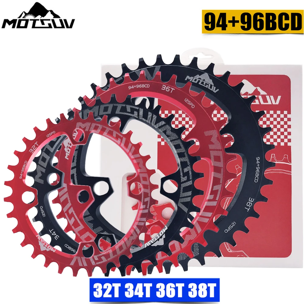 MOTSUV Oval 94+96mm 94BCD/96BCD 32/34/36/38T MTB Mountain bike Chainring for ALIVIO M4000 M4050 NX GX X1 crank Bicycle Parts