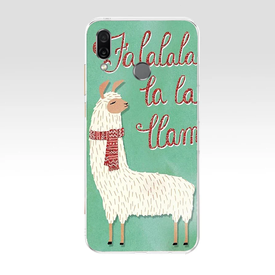 317FG  Cute Llama Alpaca Animals Cartoon Soft Silicone Tpu Cover phone Case for huawei Honor 8 Lite 8X