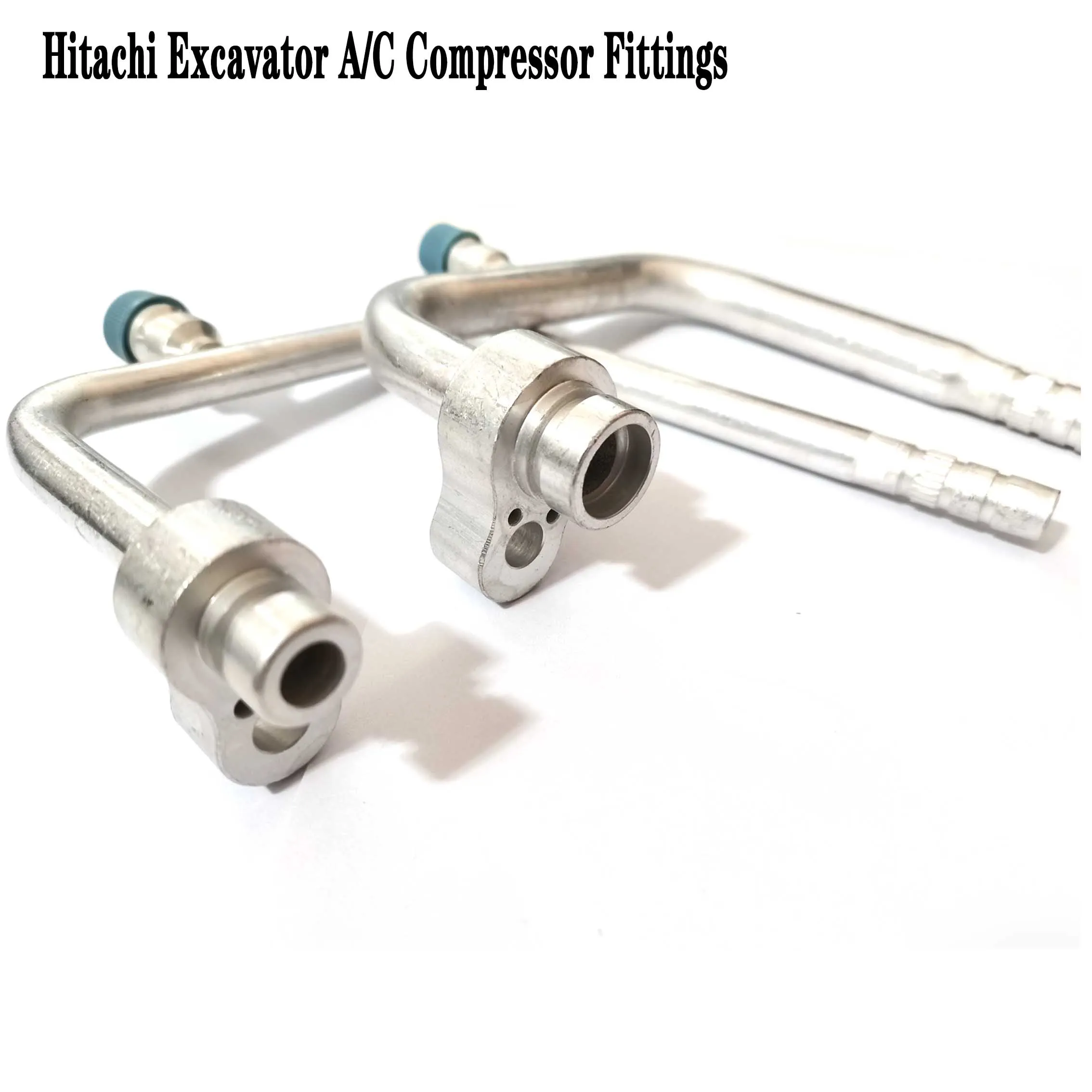 1Pair Hitachi Excavator Air Conditioner Compressor High and Low Pressure Pipe Joint Auto AC Pipe Hoses Fittings