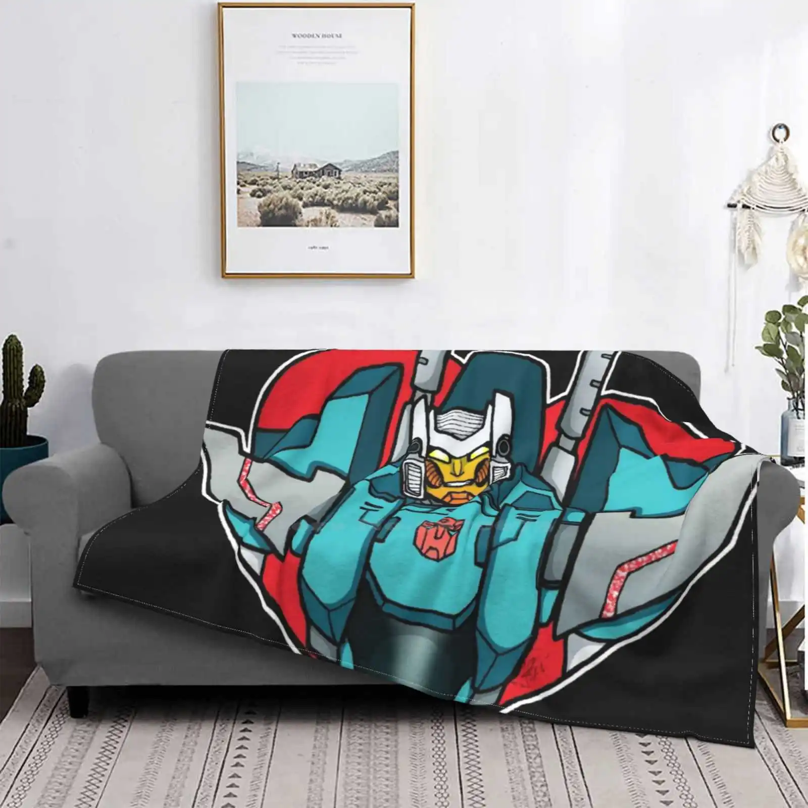 Brainstorm Heart Hot Sale Printing High Qiality Flannel Blanket Brainstorm Brainstorm Robot Idw Brainstorm Idw Character Robots