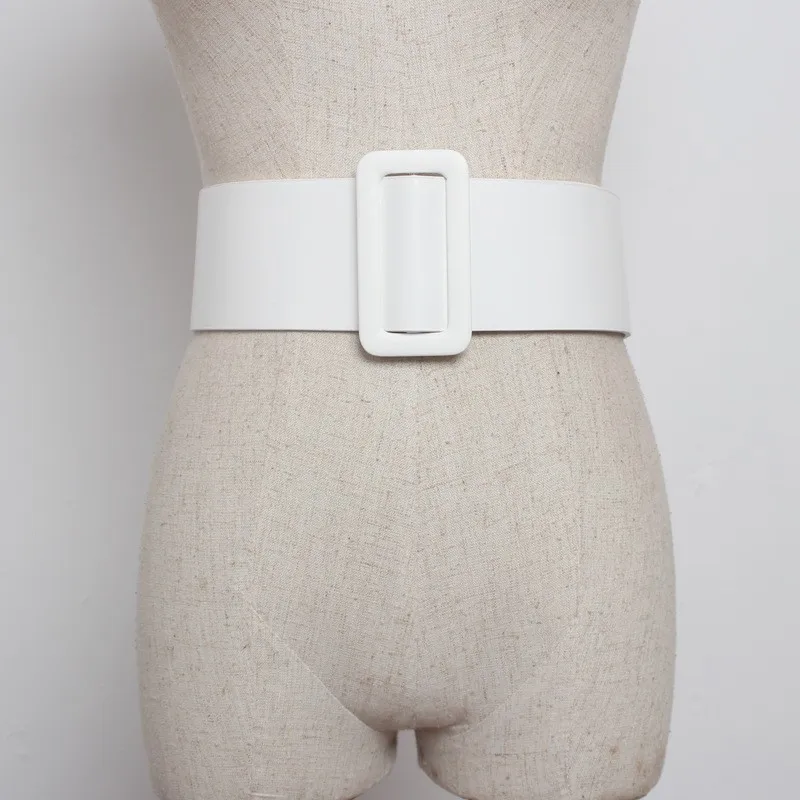 Kleidung zubehör 2020 Neue Frauen Großen Ring Breite Leder Gürtel Für Top Qualität Strap Jeans Feminine Frau Runde Schnalle Gürtel – Detail 13
