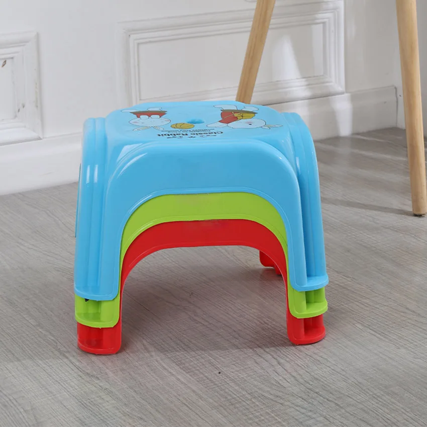 Sgabello in plastica per bagno domestico sgabello per cambio scarpe antiscivolo addensato panca per gradini sgabelli da comodino stabili, sedia da pesca