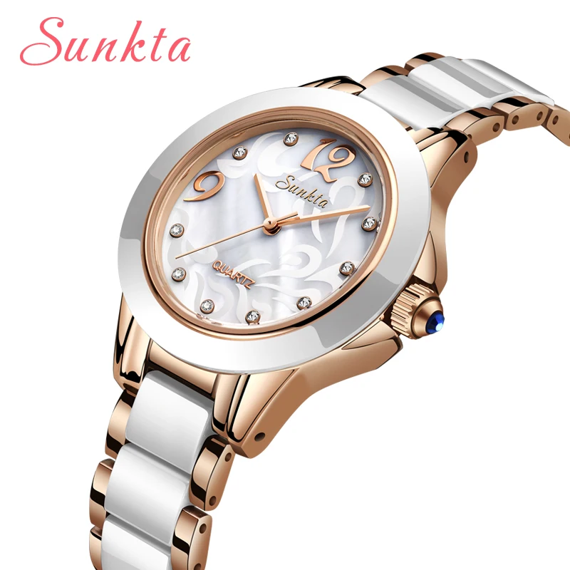 LIGE SUNKTA 2023 New Listing Rose Gold Women Watch Quartz Watch Ladies Top Brand Luxury Female Watch Girl Clock Relogio Feminino