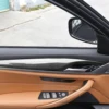LHD RHD カースタイリングリアルカーボンファイバーインテリアインナードアパネルトリムカバー装飾ステッカー BMW X3 X4 G01 G02 2018-2020 6