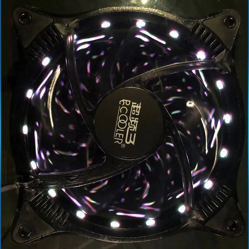 Pccooler Starry Sky 120mm 12V/4Pin CPU Cooling Fan PWM Intelligent Temperature Control RGB Computer Replacement Fan