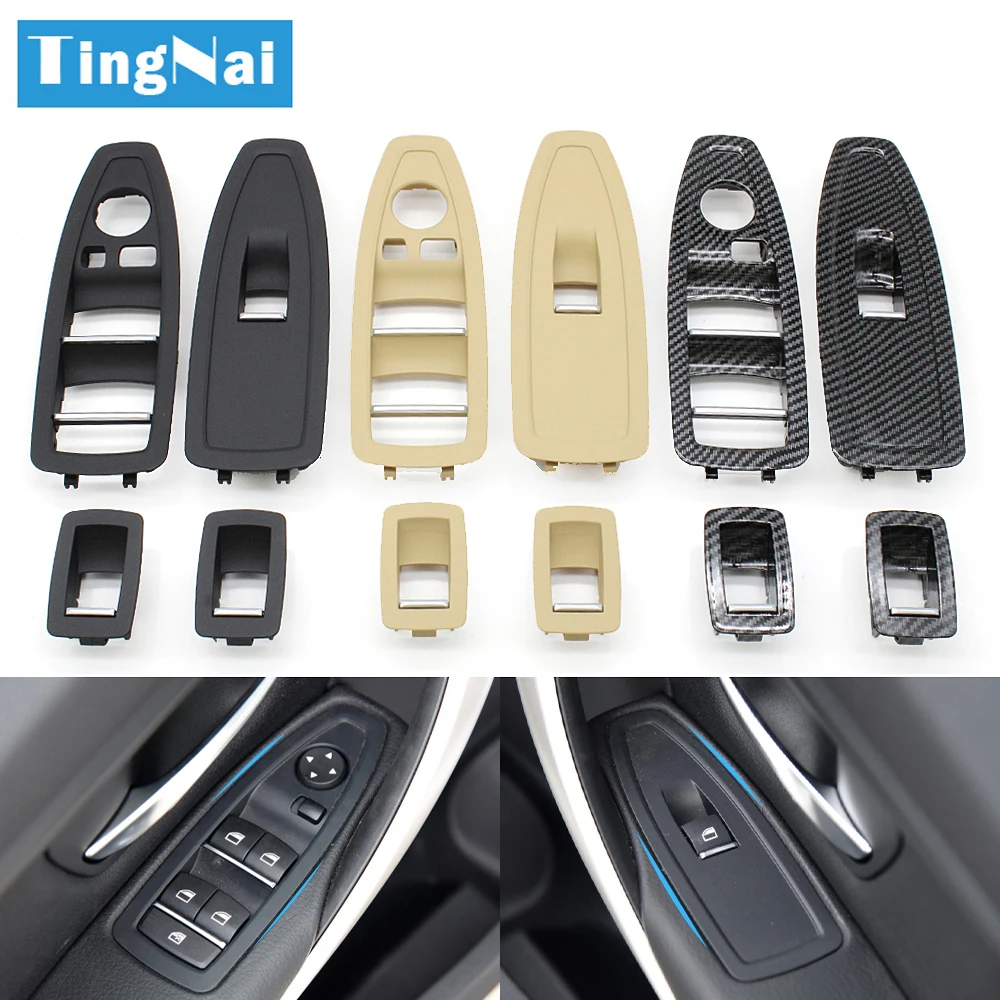 LHD RHD Car Interior Door Window Lift Switch Cover Trim For BMW 1 3 Series F20 F30 F31 F34 F35 318i 320i 330i 335i