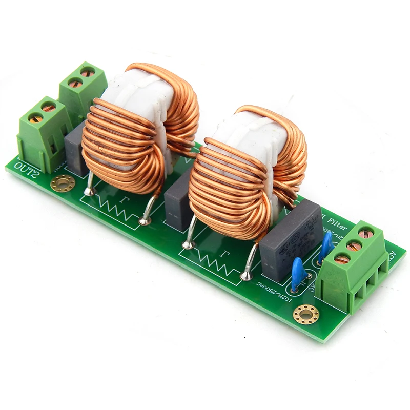 HiFi Placa De Filtro De Energia EMI Para Amplificador De Áudio DAC AMP CD TV DIY Kits 2A 4A 18A