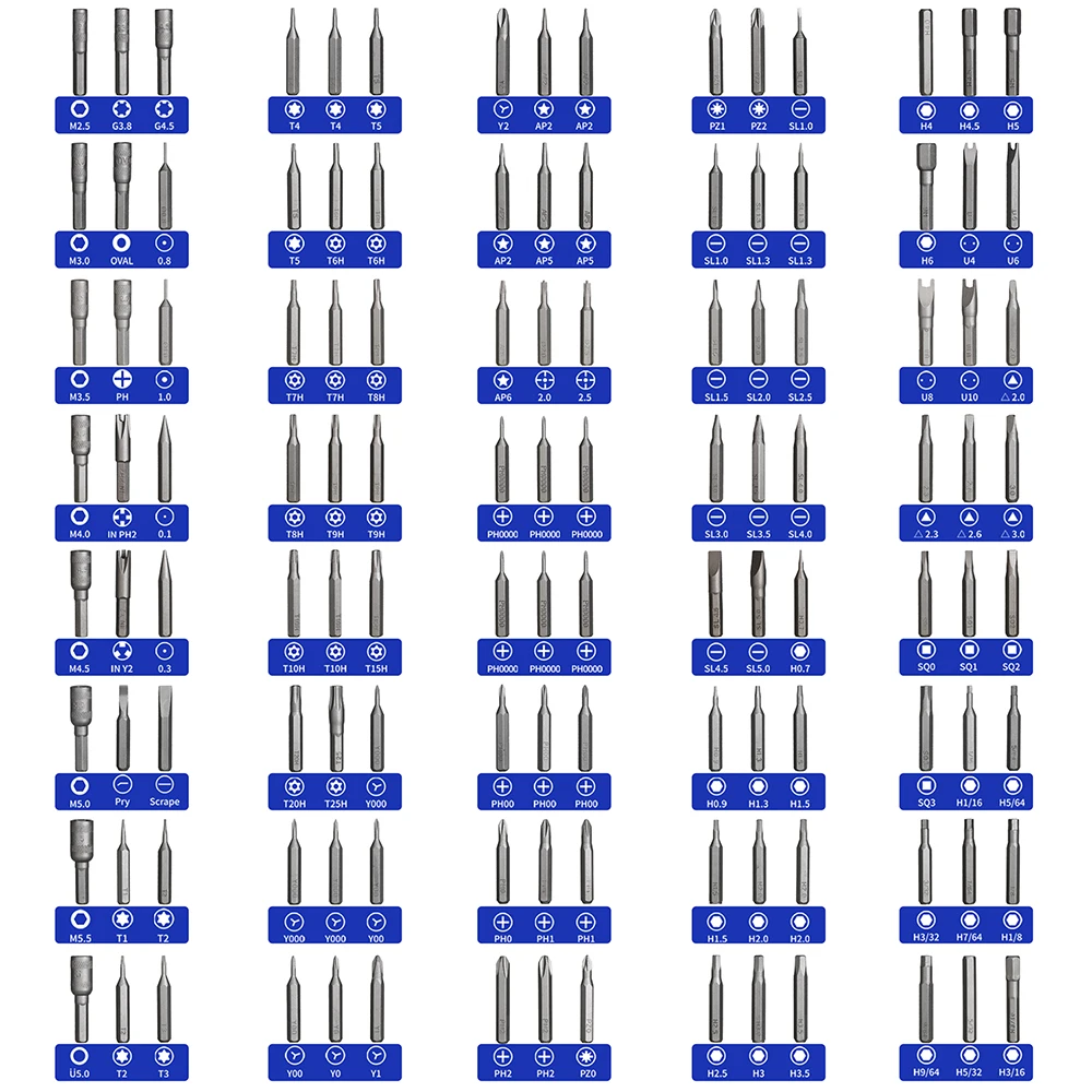 Kaisi 8128 In 1 Precisieschroevendraaierset Met 120-Bits Magnetische Driverset Voor Telefoonreparatie Voor Macbook Laptop Handgereedschap