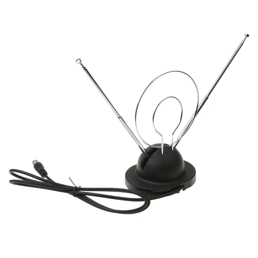 

Indoor TV Antenna - VHF / UHF High-Definition TV Antenna with Rabbit Ears