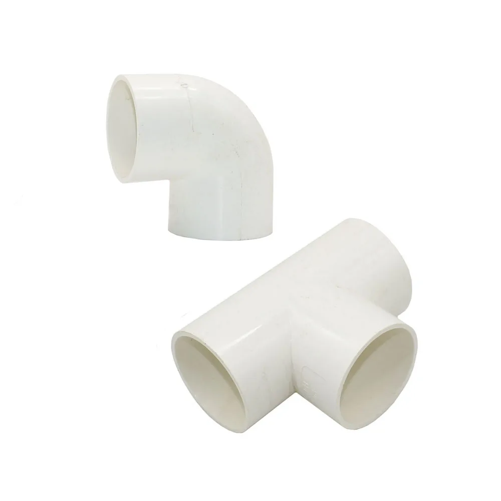 63/75mm Pipe PVC Tee Connector Elbow DN50 DN65 T-shaped Water Pipe Fitting Hot Melt Agriculture Garden Irrigation Fittings