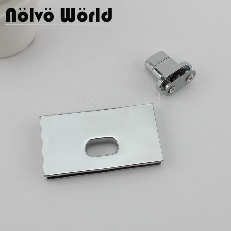 

Nolvo World 2-10 pieces 5 colors 54*29mm twist turn lock purse hardware bag metal lock