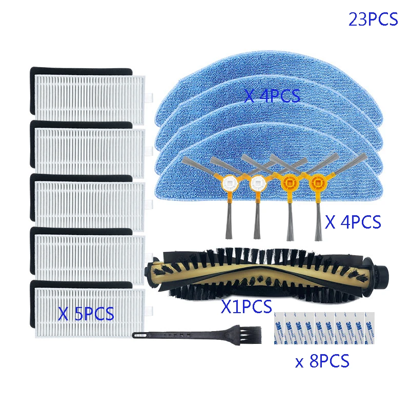 ハイアール TT50SSC / T710L / TP53 / TT53 / T520S 掃除機部品メインブラシフィルタークリーニングクロスエッジブラシアクセサリー