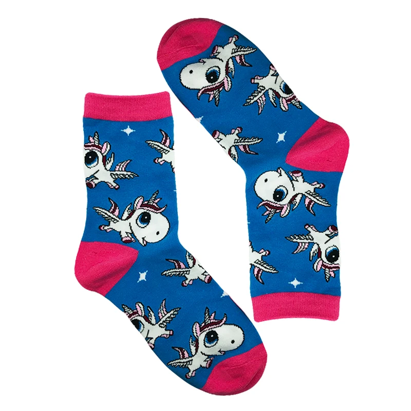 Modeager 85% Cotton Novelty Cool Socks Unicorn Koala Duck Funny Women Socks  Christmas gift for Girls