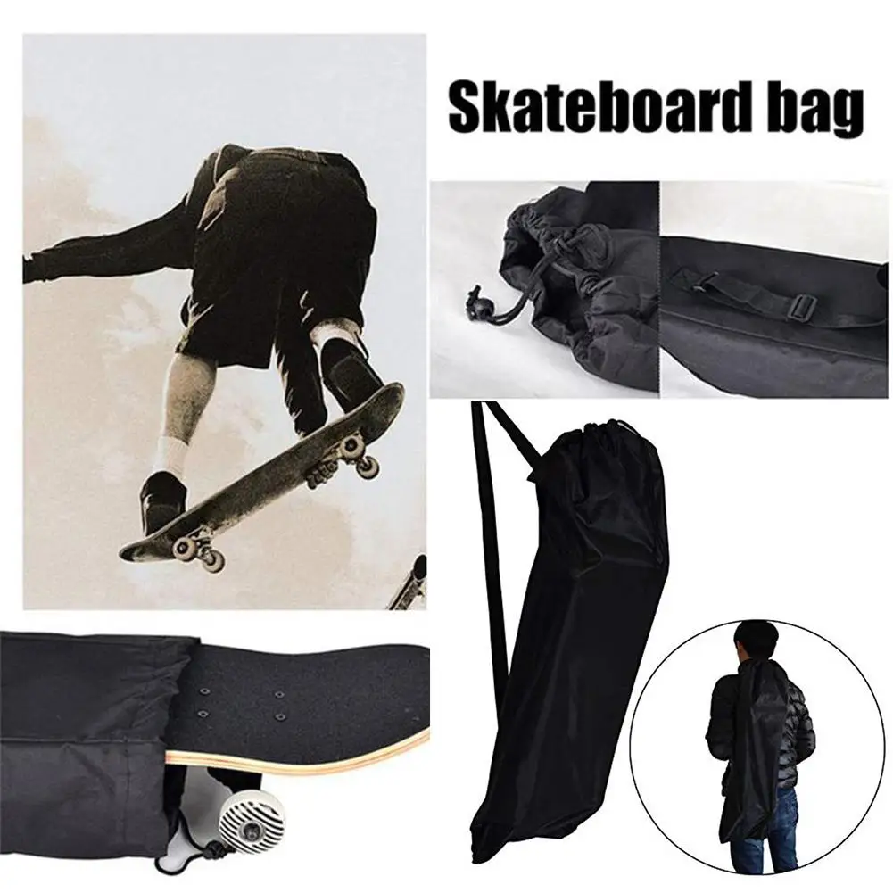 New 87Cm Long Skateboard Bag Oxford Cloth Skateboard Bag 31.5 Inch Skateboard Carrying Case Shoulder Travel Longboard Backpack