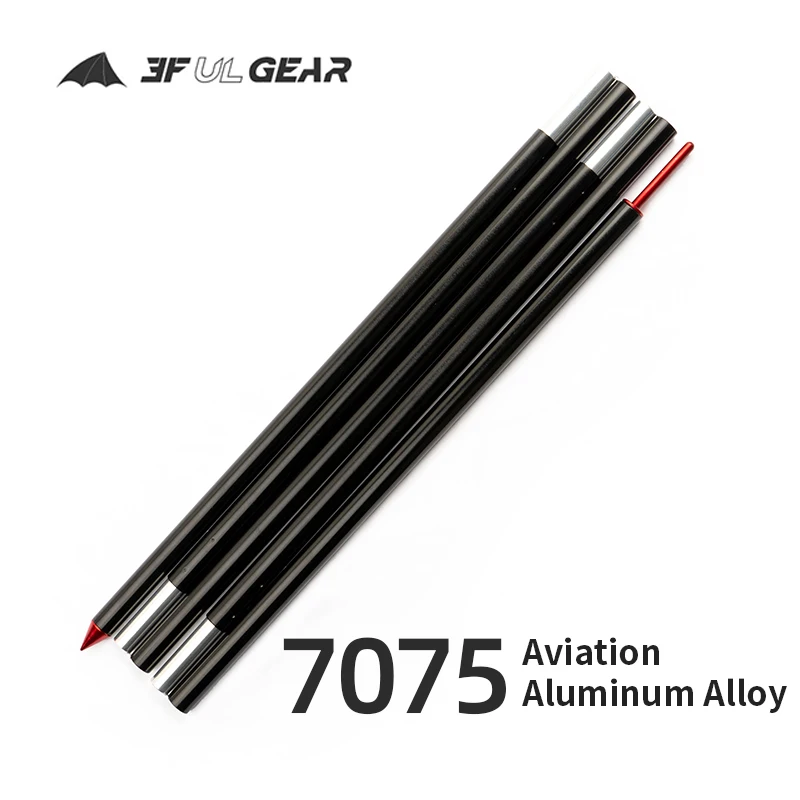 

3F UL GEAR 2m/2.4m Awning Tent Pole 7075 Aluminum Alloy Sturdy Rod Outdoor Sunshade Folding Sun Shelter Rod Tent Accessories