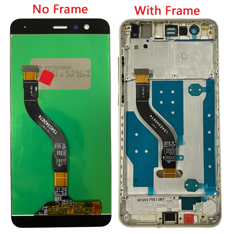 100% Test Display For HuaWei P 10 Lite LCD With Frame Touch Screen Digitizer Assembly P10 Lite WAS-LX1 WAS-LX1A LCD Display