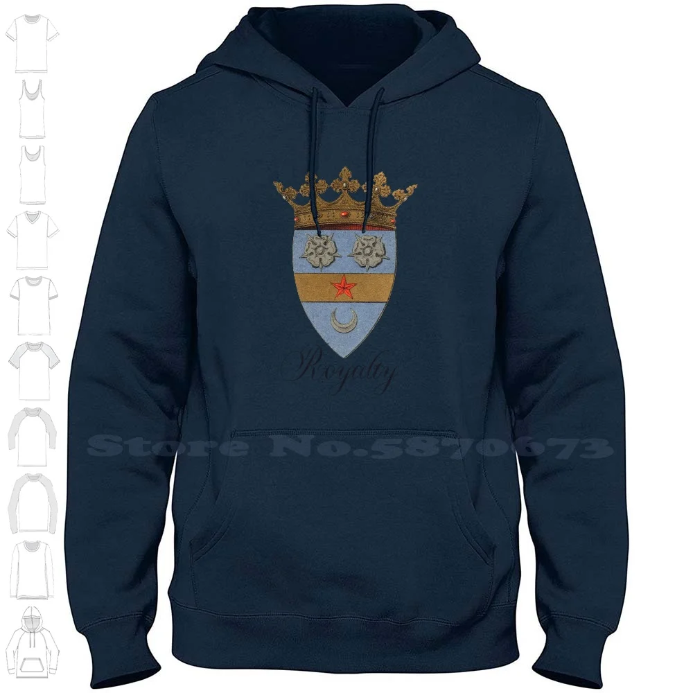 The Wise Royalty 100% Cotton Hoodie T-Shirt Knight France Royalty The King The Queen Royals Le Sage De Fontenay Huguenots