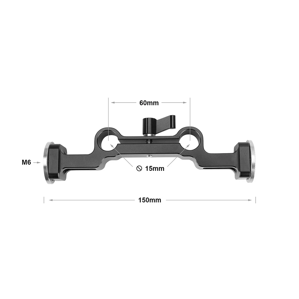 SZRIG Adjustable 15mm Railblock With ARRI Rosette Connecting Mounts For DLSR Camera Handheld Handle Kit