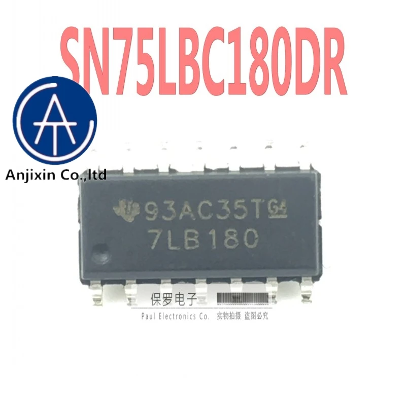 

10pcs 100% orginal and new transceiver SN75LBC180DR SN75LBC180 silk screen 7LB180 SOP-14 in stock