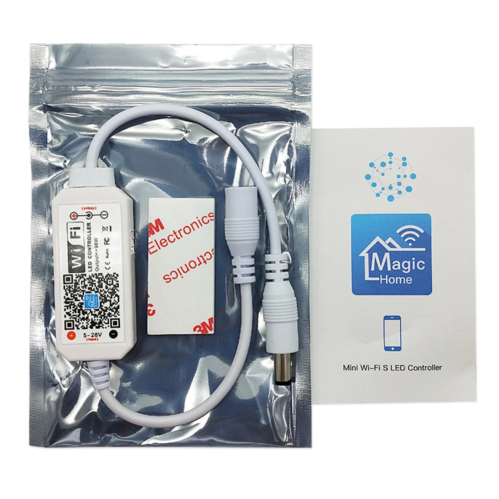 Single Color LED Strip Lights WiFi Controller Compatible with Android iOS Google Assistant Alexa  Voice Control Dimmable Timing